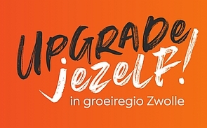 logo ontwikkelfonds met tekst upgrade jezelf